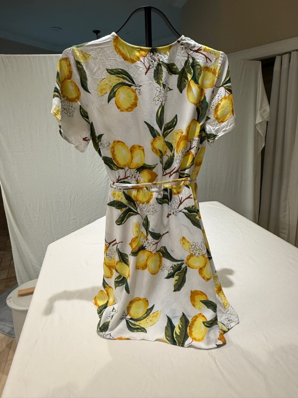 Lulu's White Lemon Print Mini Dress - Picture 7 of 7